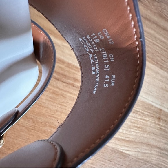 NEW Coach Women Size 11 Allanah Signature Khaki Chalk Sandals Slides CK412 - Picture 7 of 8